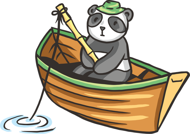 Horgász panda