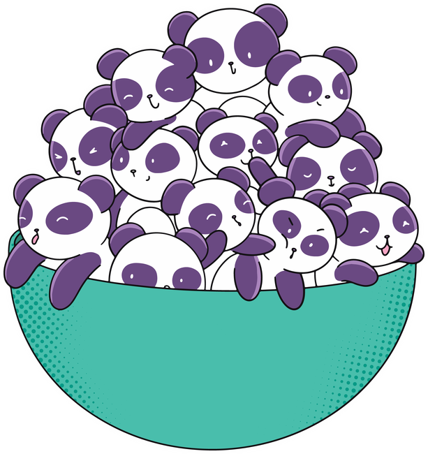 Panda tál