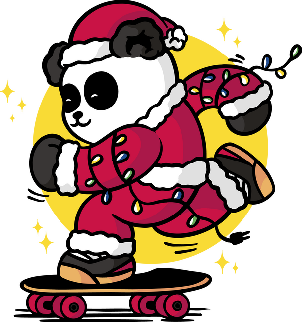 Télapó panda
