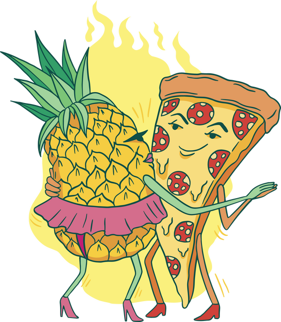 Pizza és ananász