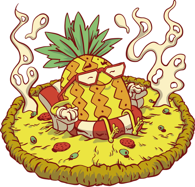 Ananászos pizza