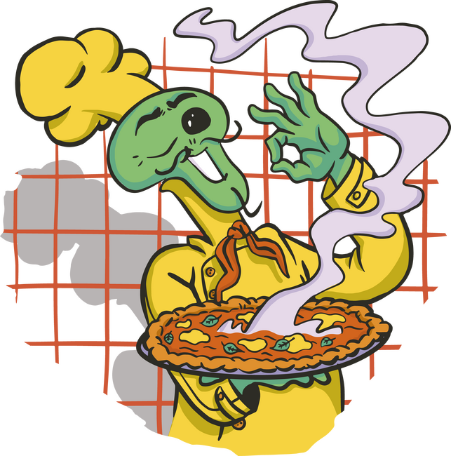 Űrlény pizzával