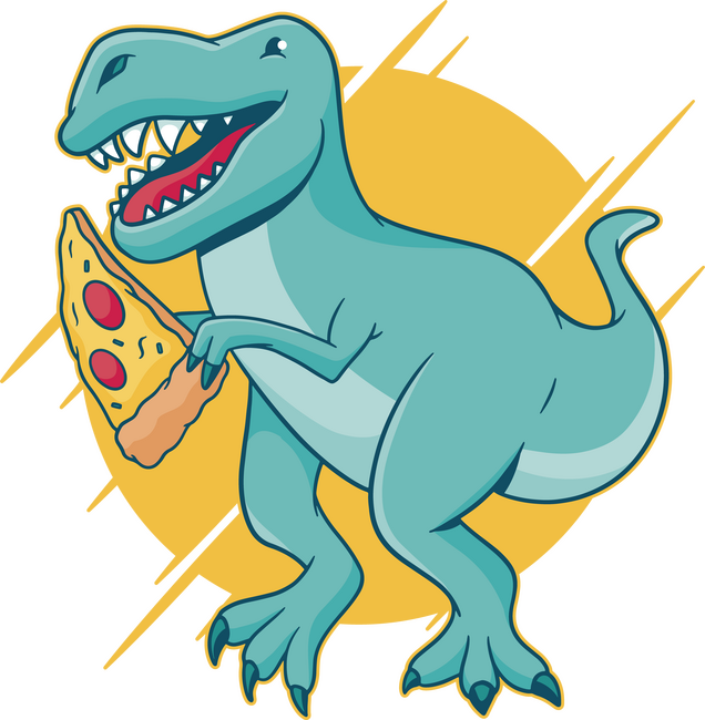 Dínó pizzával