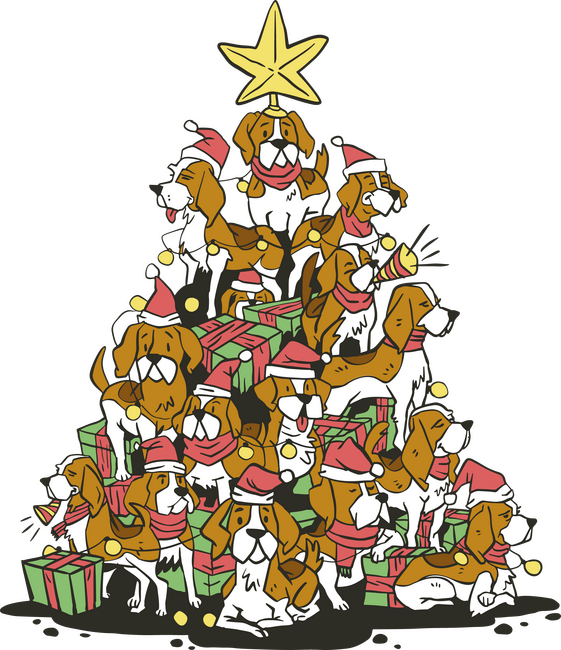 Beagle karácsonyfa