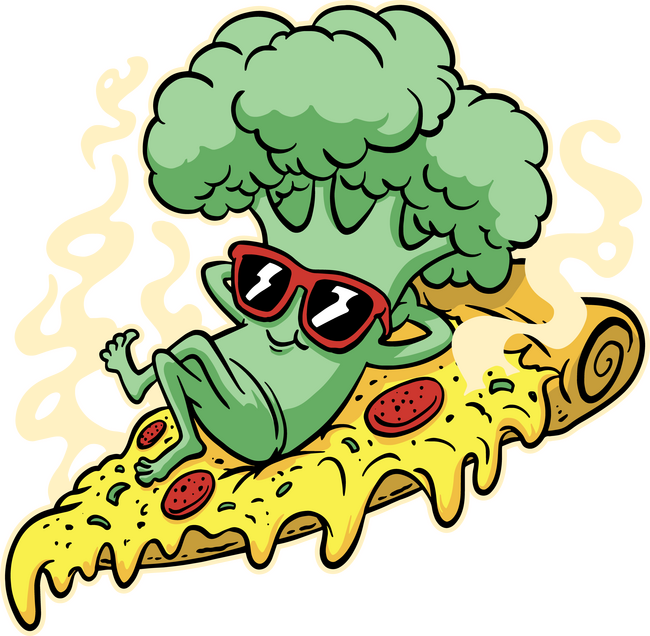 Brokkolis pizza