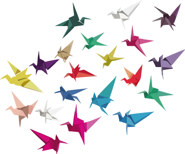 Origami madarak