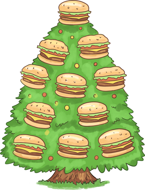 Hamburger karácsonyfa