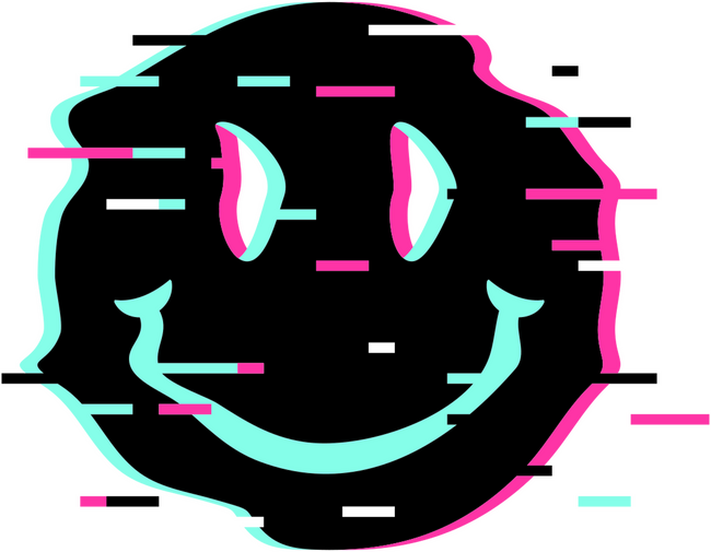 Neon smiley