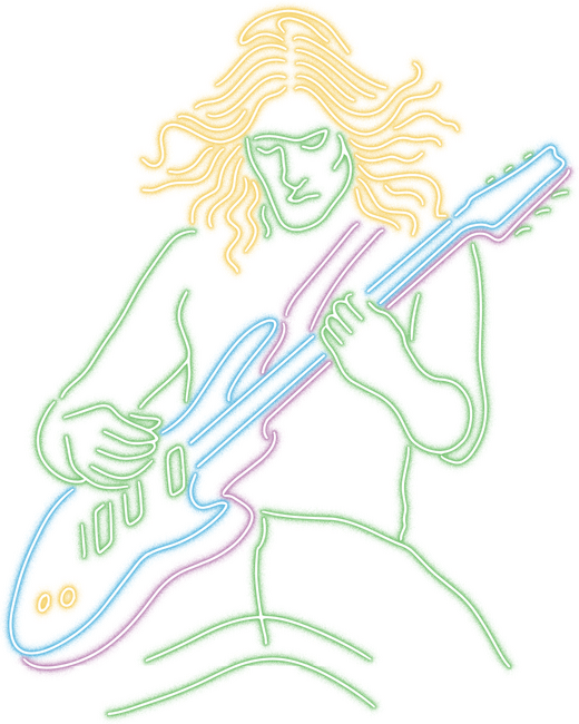 Neon gitáros