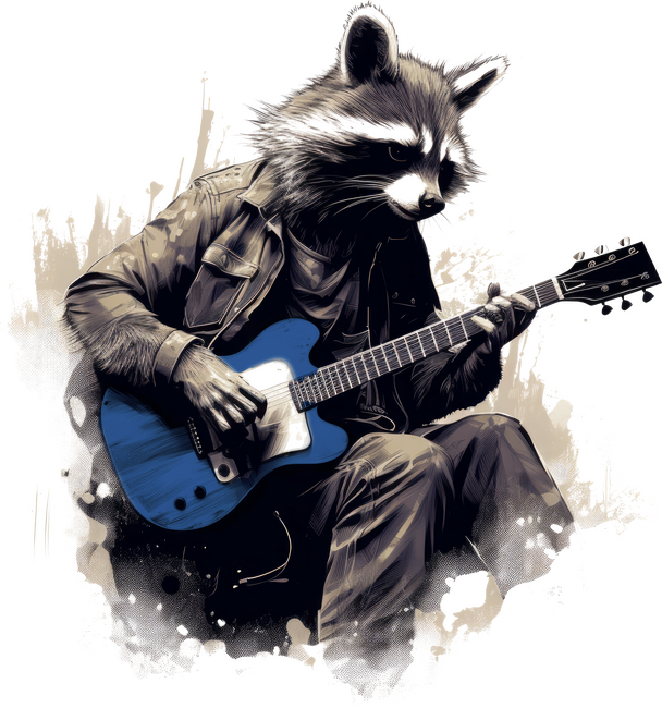 Gitáros mosómedve