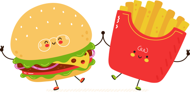 Burger és krumpli