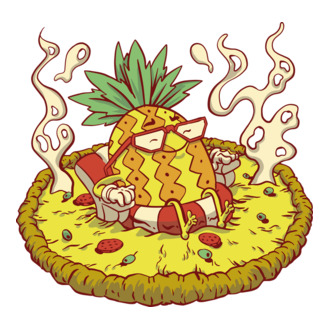 Ananászos pizza
