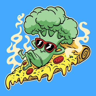 Brokkolis pizza