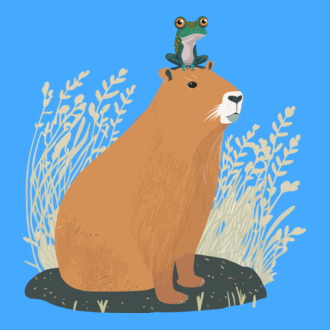 Capybara és béka