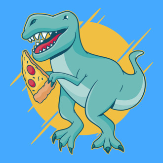 Dínó pizzával