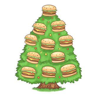 Hamburger karácsonyfa