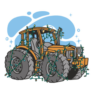 Karácsonyi traktor