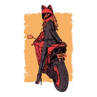 Női motoros