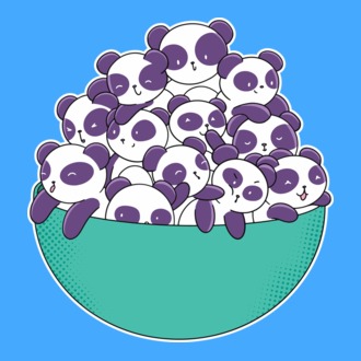 Panda tál