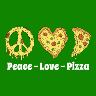 Peace, love, pizza