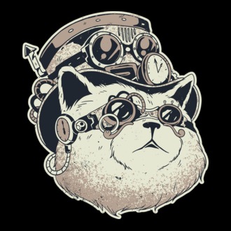 Steampunk macska