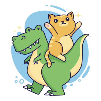 T-rex és cica