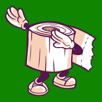 Wc papír dab