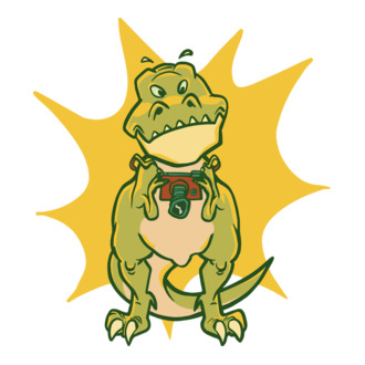 T-rex kamerával