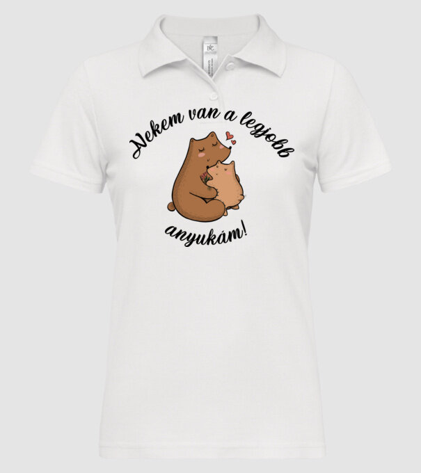  minta fehér pólón