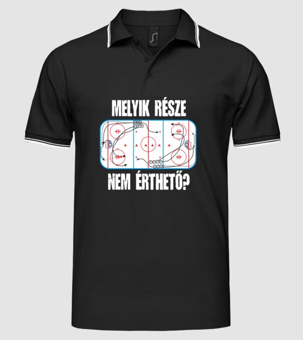  minta fekete pólón