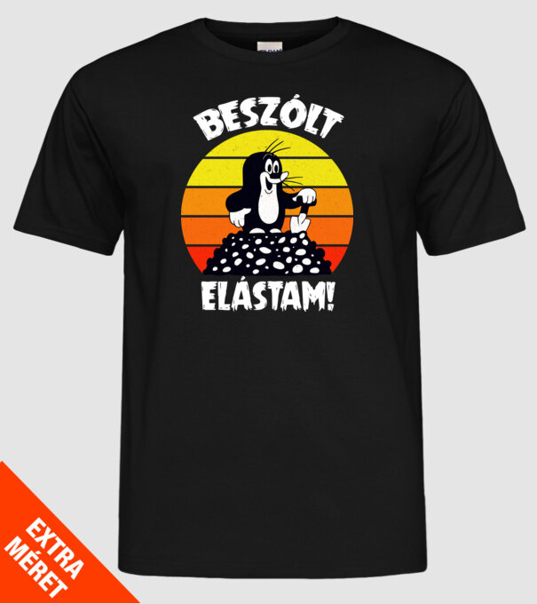  minta fekete pólón