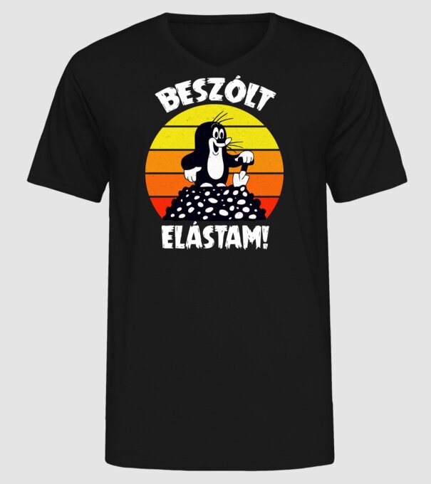  minta fekete pólón