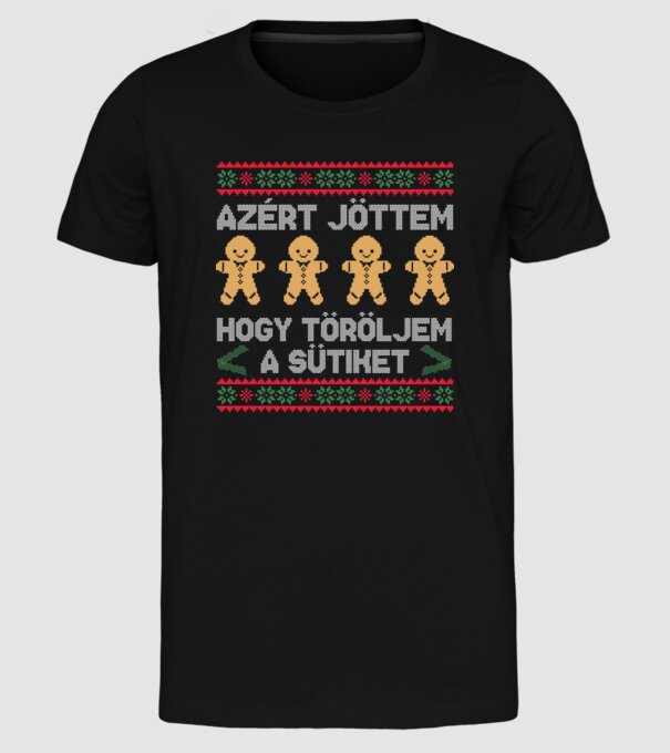  minta fekete pólón