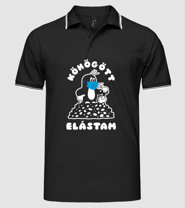  minta fekete pólón