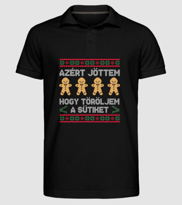  minta fekete pólón