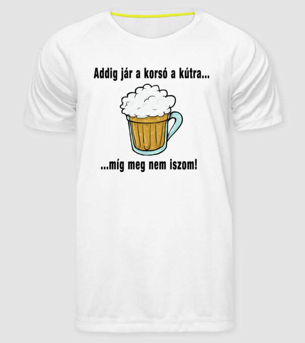  minta fehér pólón