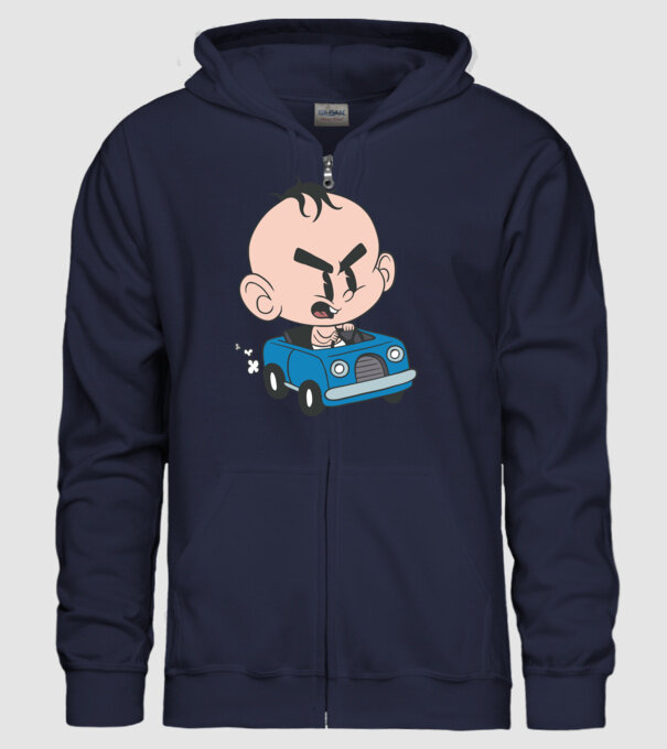  minta sötétkék pólón