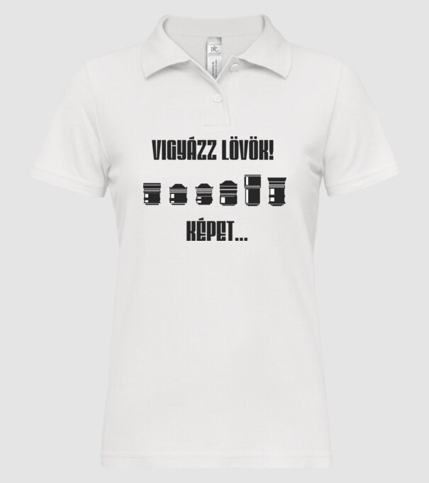  minta fehér pólón