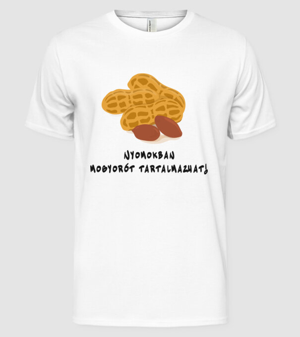  minta fehér pólón