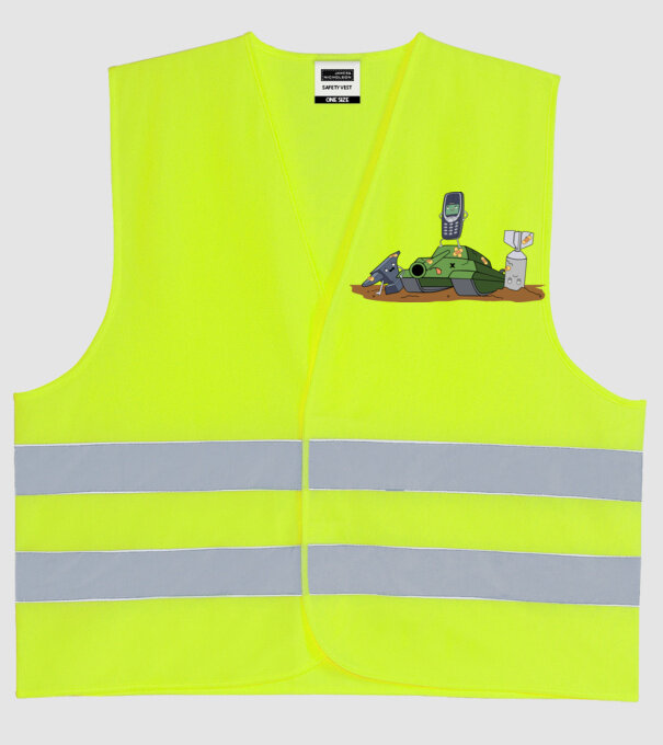  minta neonsárga pólón