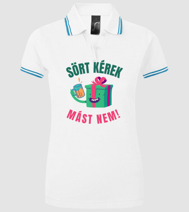 minta fehér pólón