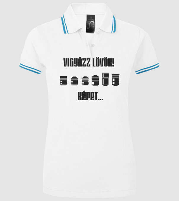  minta fehér pólón