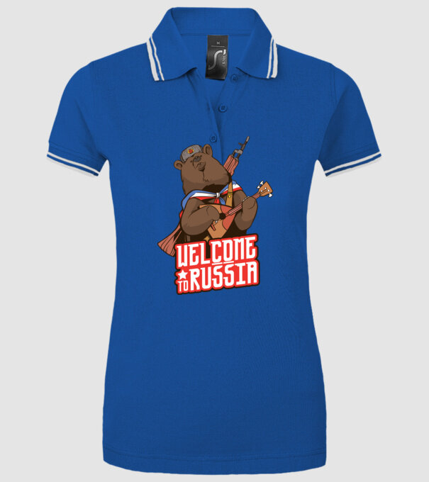  minta királykék pólón