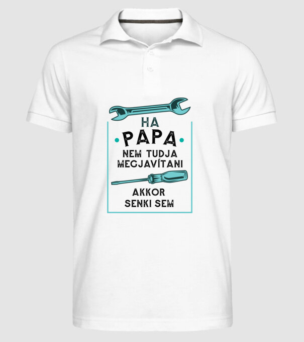  minta fehér pólón