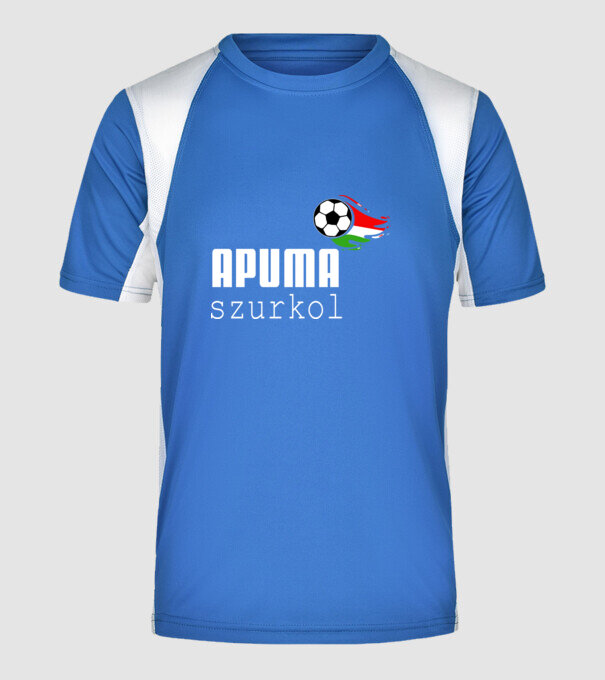  minta királykék pólón